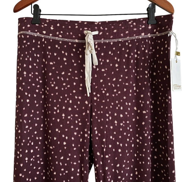 P.J. Salvage/My Friend Spot/Lounge/Pajama Pants-Color:Burgundy/NWT‎ - Picture 1 of 5